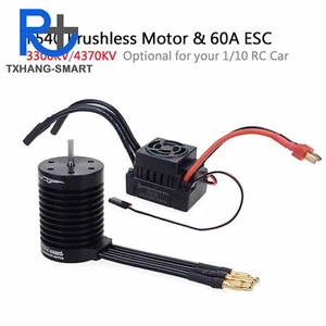 Waterproof 3300KV/4370KV Brushless Motor+60A ESC For 1/10 RC Auto Auto A2TS - Picture 1 of 14