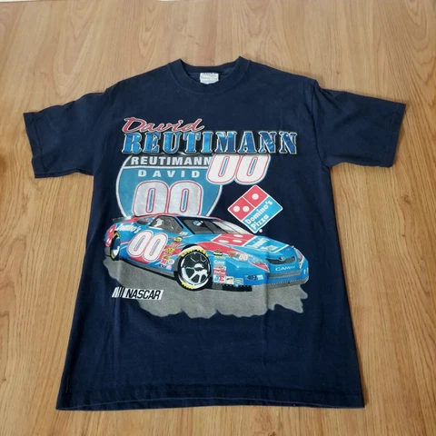 David Reutimann 00 Domino's Nascar T Shirt 2007 Michael Waltrip Racing Medium Cover