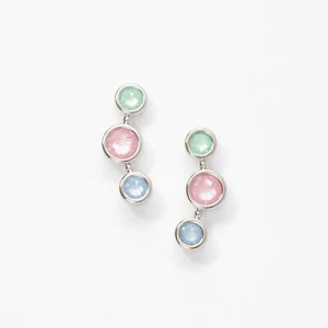 Touchstone Crystal by Swarovski ALL AROUND Ohrringe PASTELL rhodiniert - Bild 1 von 3