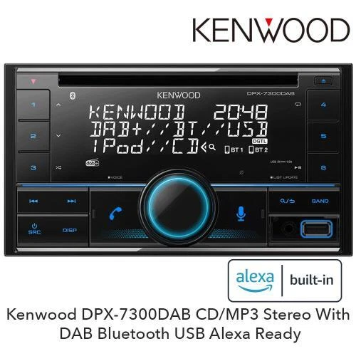 Kenwood Electronics DPX-7300DAB Nero 2 DIN CD AAC FLAC MP3 DPX7300DAB