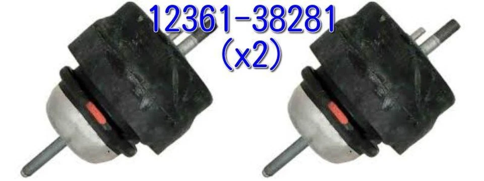 Lexus Genuine 12361-38281 (x2) LS460 460L INSULATOR ENGINE MOUNTING FRONT OEM - Image 1 of 1