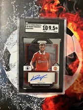 2022-23 Panini Prizm Premier League Bruno Fernandes #S-BF Prizm SGC 9.5 Auto 10