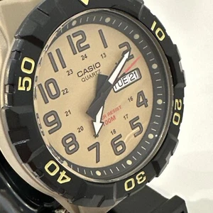 Casio Men's Quartz Fitness Nylon Strap Khaki Color Wrist Watch MRW-210HB-5BVCF - Picture 1 of 24