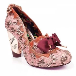 Mujer Irregular Choice burbujas Gum Rosa Tacón Alto Botines nuevos - Imagen 1 de 1
