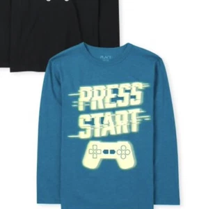 The Children’s Place Boys Size XX Large 16 PRESS START Graphic Tee New - Picture 1 of 2