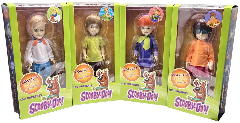Фигурки Скуби-Ду полный набор из 4 любящих мертвых кукол LDD Mezco игрушки новые - Изображение 1 из 4