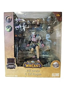 McFarlane WORLD of WARCRAFT - ELF DRUID & ELF ROGUE (COMMON) - Picture 1 of 8
