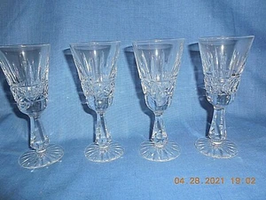 4 Waterford "Kylemore" Cut Lead Crystal 5 3/8" Sherry Glasses - Picture 1 of 6