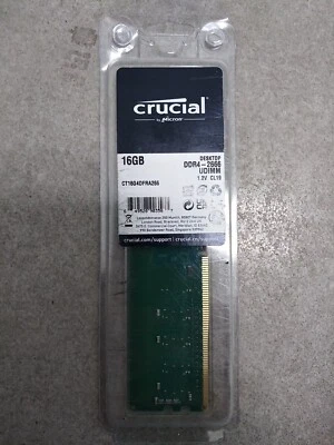 Crucial 16GB PC4-21300 (DDR4-2666) Memory (CT16G4DFRA266) - Image 1 of 3