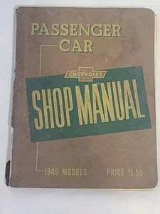 1949 Chevrolet Passenger Car Shop Manual Chevy General Motors RARE HTF NOTE - Bild 1 von 15