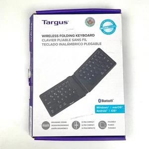 Targus Ergonomic Wireless Foldable Keyboard Bluetooth Antimicrobial AKF003US - Picture 1 of 9