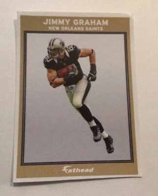 Jimmy Graham Saints NFL FATHEAD Small Ad Panel Poster 6" x 4" Wall Graphics - Image 1 of 3
