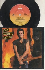 BRUCE SPRINGSTEEN Rare 1984 Australian Only 7" OOP P/C Single "I'm On Fire" - Picture 1 of 2