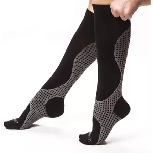 XL Calcetines de compresión hasta la rodilla pies pierna alivio del dolor hombres talla 12 + mujeres 13,5 - Imagen 1 de 3