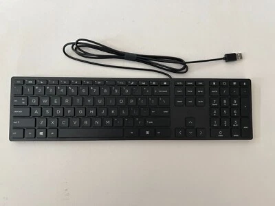 Tastatur HP Halley USB Keyboard DIB US QWERTY Layout schwarz L96909-001 320K - Bild 1 von 4