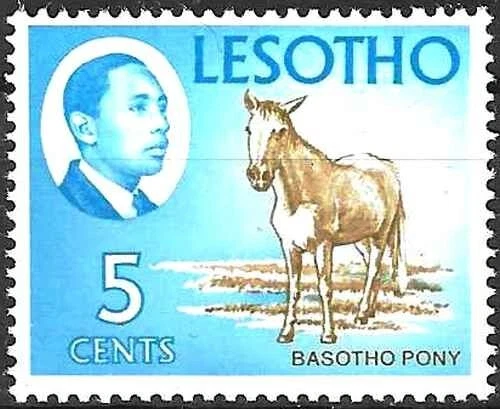 Timbre Chevaux Lesotho 136 ** - 78070FJ - Photo 1/1