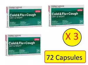 Cold & Flu + Cough Day & Night 72 Tablets - Same as CODRAL COLD & FLU + COUGH - Picture 1 of 3