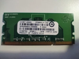CC387-60001 CC387AX HP LASERJET 16MB RAM Memory 144Pin DDR2 - Picture 1 of 1