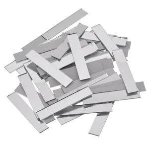 50Pcs l-Type Glass Mirror Mosaic Tile Strip DIY Wall Sticker Decor Artwork Craft - Picture 1 of 9