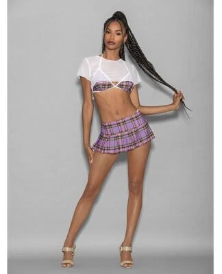 EUPHORIA 5PIECE GIRLY ADULT SCHOOL GIRL COSTUME - Image 1 of 2