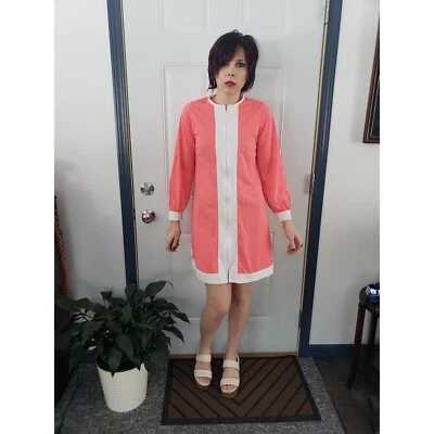 Vintage 60s Mod Neon Pink 3 Piece Minidress Set - Image 1 of 4