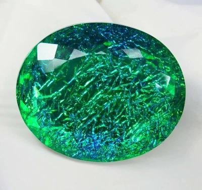 Large Monarch Fire Opal  87.70 Ct.Doublet Oval Cut Loose Gemstone Gift for Women - Image 1 of 4