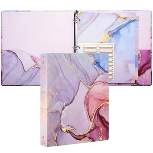 Cute Binders! Decorative Hardcover 3 Ring Binder 1 Inch (Letter-Size) with 5-... - Picture 1 of 7