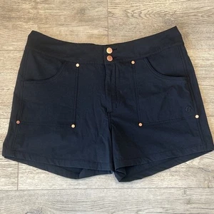 Schwarze wasserabweisende aktive Outdoor-Shorts für Damen von ACAI THE TREK Größe 16 UK - Bild 1 von 10
