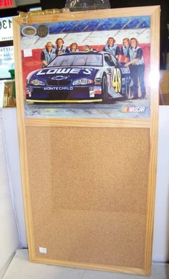 VINTAGE JBI 2005 #48 CORK & WOOD MESSAGE BULLETIN BOARD W/PINS GREAT ARTWORK NIP - Image 1 of 3