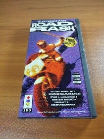 Road Rash (3DO, 1994) Long Box + Manual&Insert (No Discs) Electronic Arts