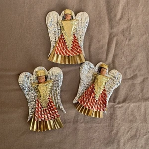 3x Ángel de Núremberg 1946/47 colgante Navidad adornos de árbol de Navidad antiguo - Imagen 1 de 8