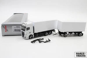 Herpa MAN TGX GX carrozzeria di scambio rimorchio camion bianco/nero 956943 1:87/HS943 - Foto 1 di 1