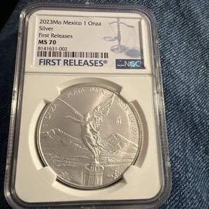 2023 Mo  Mexico  Onza   First Releases   NGC  MS  70 Silver - Picture 1 of 5