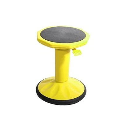  Taburete oscilante ajustable en altura SitFree, asiento flexible activo silla amarilla Foto 1 de 4