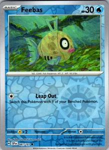Feebas Reverse Holo 041/191 SV08: Surging Sparks Common - NM - Picture 1 of 2
