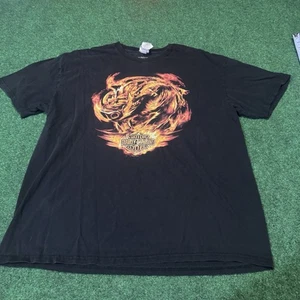 Harley Davidson Southern Devil Cartersville GA Dragon T-Shirt 2XL 2015 Black - Picture 1 of 7