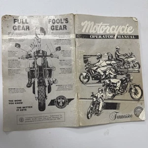 Vintage Motorcycle Operator Manual Tennessee Limited edition 1989 80s Biker - Picture 1 of 6