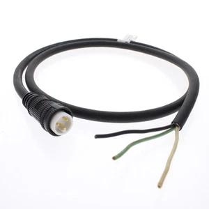Hubbell 4ft Mini-Quick Connect Cord Pigtail Cable Male Plug 16/3 HPNS03104M1 - Imagen 1 de 4