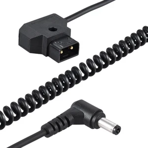 Câble adaptateur enroulé 1M / 3.28Ft D-Tap 2 broches mâle vers DC 5.5 X 2.1mm6733 - Photo 1/6