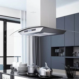 Campana Extractora de Techo 90cm Pantalla Táctil 756m³/h LED Cocina vidaXL - Imagen 1 de 9