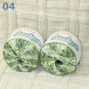 Sale New Lot of 2 ballsx50g High-quality Nylon Ladder Track Knitting Yarn Green - Picture 1 of 8