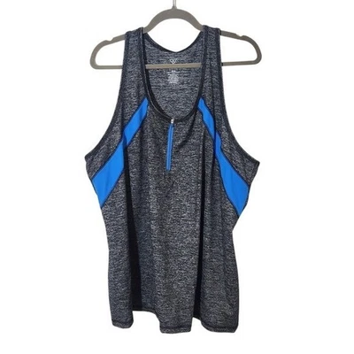 Regata Livi Active cinza e azul atlética nova com etiquetas tamanho 26/28 cinza - Imagem 1 de 4