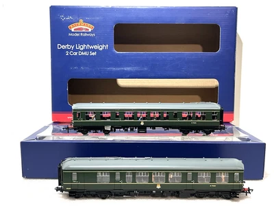 BACHMANN OO 32-516 DERBY L/WEIGHT  2-Car DMU set Loco DCC Fitd as NEW Boxed NICE - Image 1 of 4
