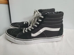 Vans Off The Wall Herren Größe 12 Skateboardschuh Hightop schwarz Wildleder Schnürschuh - Bild 1 von 16
