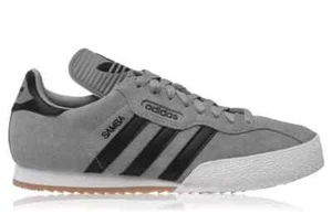 Adidas Originales Samba Super Gamuza Entrenadores - Gris/Negro - H05784 - Reino Unido 7-12 - Imagen 1 de 5