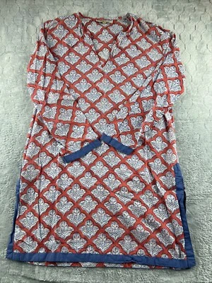 Roberta Roller Rabbit Long Sleeve Tunic Women's Size XS Blue Design - Image 1 of 4