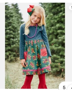 Matilda Jane Moments with you Merry Merry Dress size 4 Girls - Picture 1 of 13