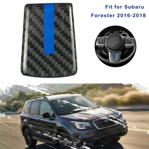 Steering Wheel Cover Sticker Trim Pour For Subaru Forester 16-2018 Carbon Fiber - Bild 1 von 4