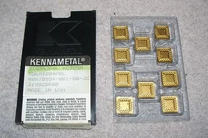 KENNAMETAL CARBIDE INSERTS SDER 43 P8L PACK OF 10 GRADE KC725M - Picture 1 of 1