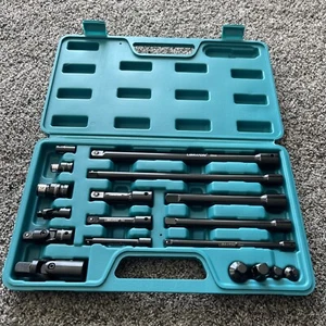 18x LIBRATON Socket Extension Set 1/4" 3/8" 1/2" Ratchet Universal Joint Adaptor - Picture 1 of 6